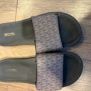 Michael Kors Women’s  Brown Slide Sandals